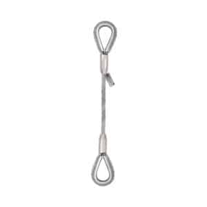 BOTH SIDE THIMBLE HARD EYES- THIMBLE AND THIMBLE STEEL WIRE ROPE SLING