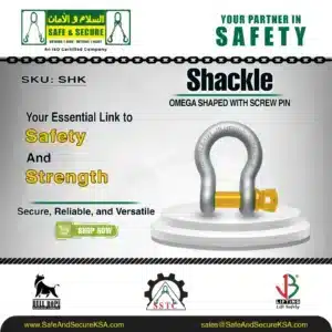 anchor bow omega shaped shackle with screw pin in saudi arabia