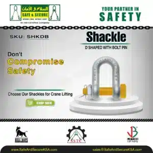 d shaped forged chain shackle with bolt pin in saudi arabia