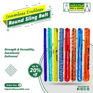 seamless endless grommet round sling belt in saudi arabia