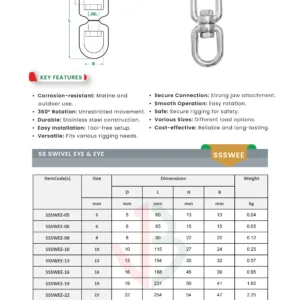 ss swivel eye and eye datasheet saudi arabia