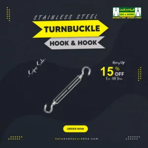 Stainless steel turnbuckle with hook and hook design for secure tensioning in Saudi Arabia