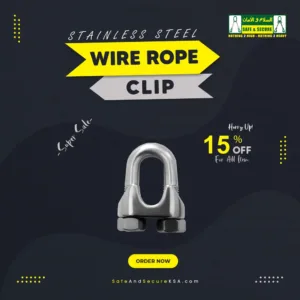 Stainless steel wire rope grip clip for secure fastening of wire ropes in Saudi Arabia