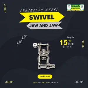 Stainless steel swivel eye and jaw for secure and flexible connections in Saudi Arabia