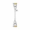 1-LEG WIRE ROPE SLING WITH BOW-SHAPED SHACKLE SCREE PIN ON BOTH SIDES