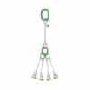 five leg steel wire rope slings with d shape shackle screw pin ksa