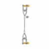 ONE LEG WIRE ROPE SLING WITH DEE-SHAPED SHACKLE SCREW PIN ON BOTH SIDES