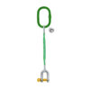 one leg web sling with d shaped shackle screw pin ksa