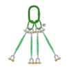 FOUR LEG WEB SLING WITH DEE-SHAPED SHACKLE SCREW PIN