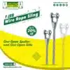 1 leg wire rope sling with one open spelter and one open side in saudi arabia