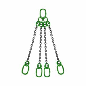 four leg chain sling end fitting with masterlink ksa