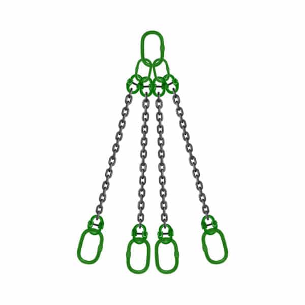 four leg chain sling end fitting with masterlink ksa