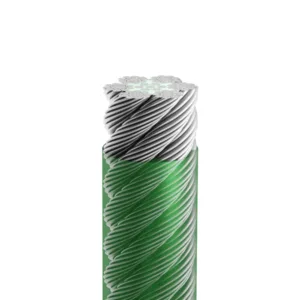 Durable 6x19s (9-9-1) Bull Steel Wire Rope with Fiber Core and PVF coating in Saudi Arabia
