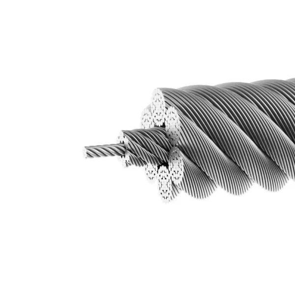 6X37M (18/12/6-1) IWRC Steel Wire Rope in Saudi Arabia