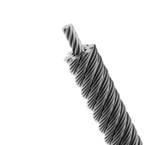 High-strength 7X7 (6-1) Bull Steel Wire Rope KSA