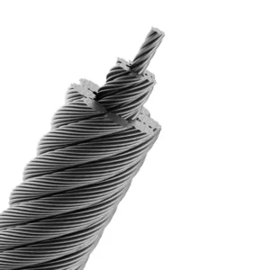 Close-up view of 8X25F(1-6F-6-12)+IWRC Diepa Steel Wire Rope