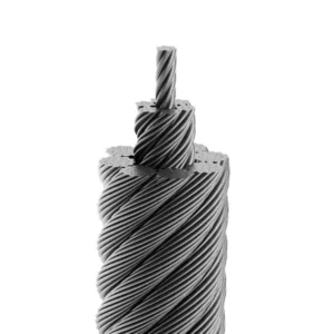 Close-up view of 8X25F(1-6F-6-12)+IWRC Diepa Steel Wire Rope