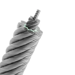 8x26WS Compacted Cushion Core Bull Steel Wire Rope in KSA