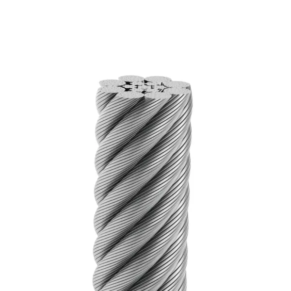High-strength 8x36SW K+IWRC (14-7+7-7-1) steel wire rope