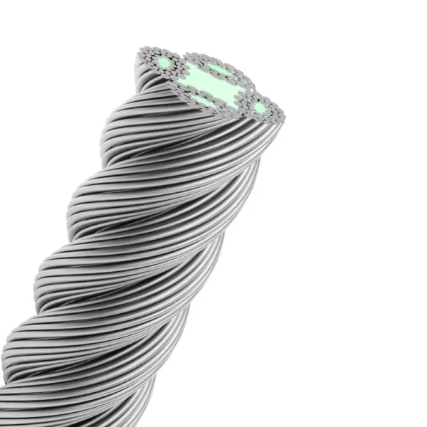 4X39 (15-15/9) FC-Swaged Bull Steel Wire Rope Saudi Arabia