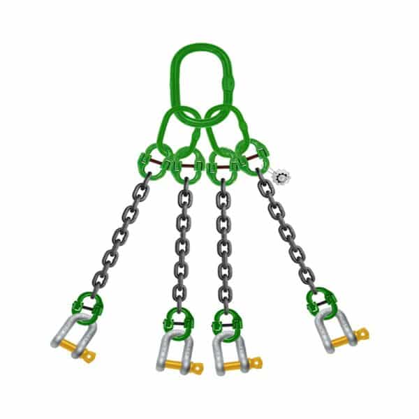 four leg chain sling with d-shaped shackle screw pin dammam ksa
