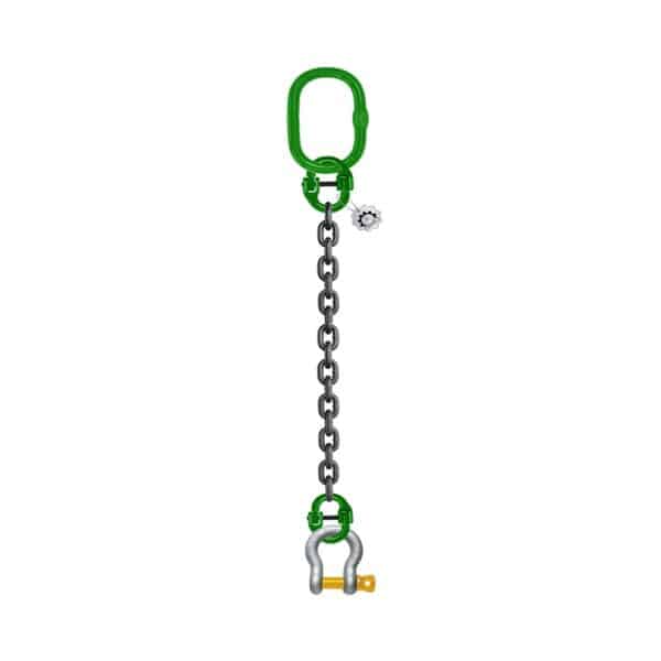ONE LEG CHAIN SLING WITH BOW-SHAPED SHACKLE SCREW PIN
