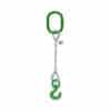 ONE LEG STEEL WIRE ROPE SLING WITH SWIVEL SLING HOOK