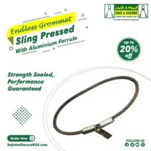 endless grommet sling pressed with aluminium ferrule in ksa