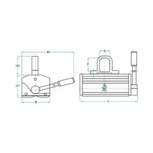line diagram permanent magnetic plate lifter in ksa