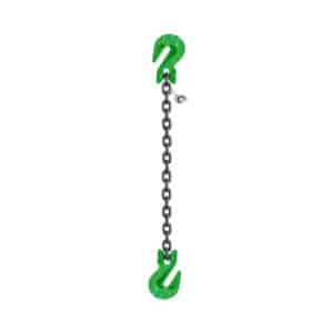 ONE LEG CHAIN SLING WITH CLEVIS SLING HOOK ON BOTH SIDES