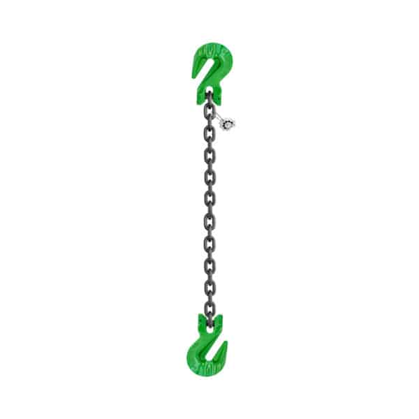 ONE LEG CHAIN SLING WITH CLEVIS SLING HOOK ON BOTH SIDES