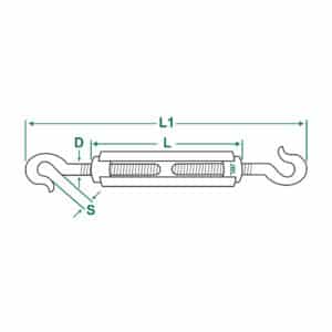 ss turnbuckle hook & hook diagram in ksa