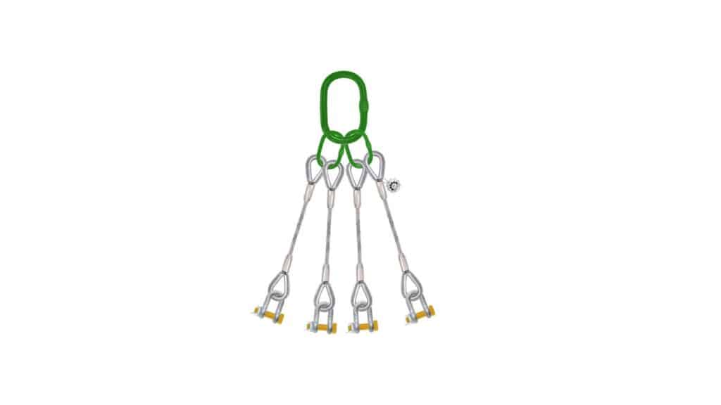 Boost Efficiency & Safety: Top Uses for 4-Leg Wire Rope Bridle Sling