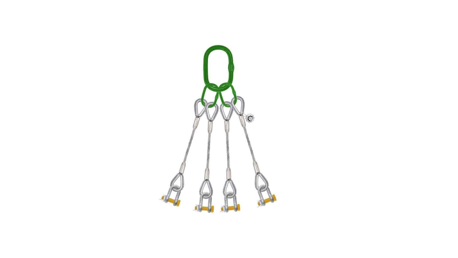 Boost Efficiency & Safety: Top Uses for 4-Leg Wire Rope Bridle Sling