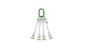 A Rigger's Guide for a 4-Leg Wire Rope Bridle Sling with D-shape Shackle Screw Pin
