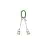 Reliable Lifting Made Simple: 2-Leg Wire Rope Bridle Sling with Screw Pin Bow Shackles