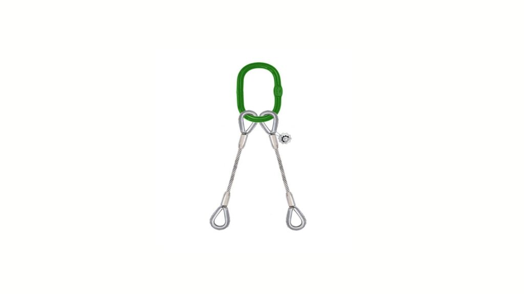 Ultimate Durability: Wire Rope Bridle Sling with Thimble Eyes and Master Link