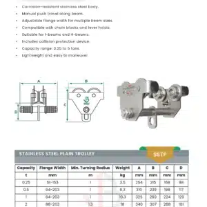 stainless steel plain trolley product catalog by sstc saudi arabia