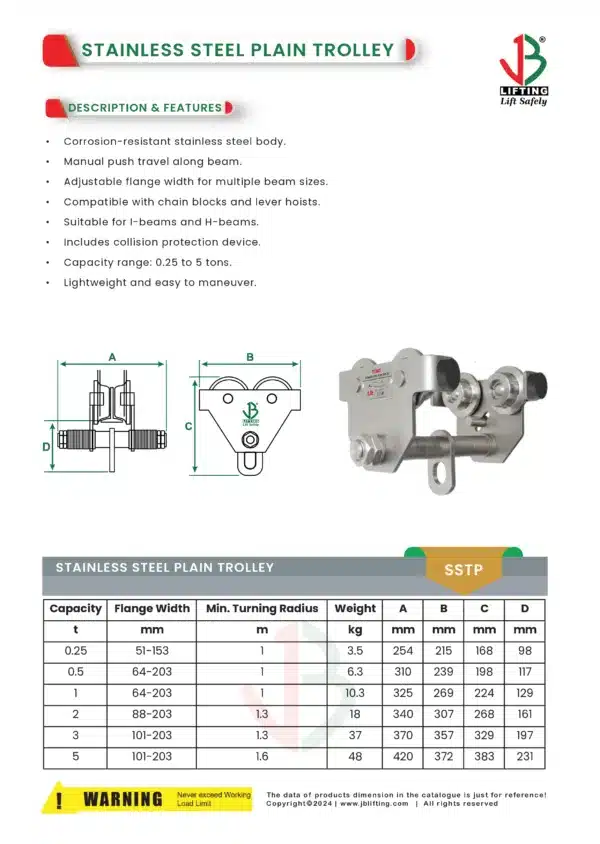 stainless steel plain trolley product catalog by sstc saudi arabia